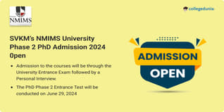 SVKM’s NMIMS University Commences Phase 2 Admission 2024 to its PhD Programmes in 9 Streams; Apply till June 23